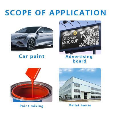 China Mixture Acrylic Epoxy Curing Agent For Glossy Top Coat Varnish Refinish Car Repair Paint for sale