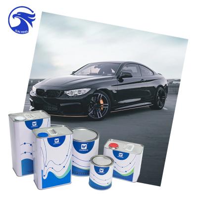 China Small Packing 2K Black Metal Paint For And Environment Friendly Car Finishes for sale