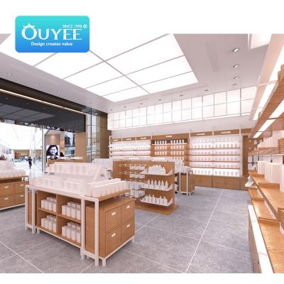 China Modern High End Pharmacy Rack Drawer Retail System Medical Shop Pharmacy Shop Counter Design for sale