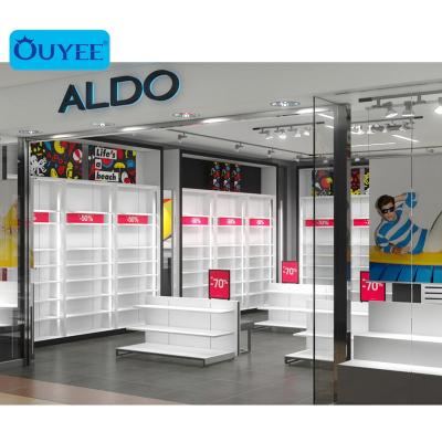 China Shop Optical Fashion Customized Wooden Optical Wall Display Showcase for sale