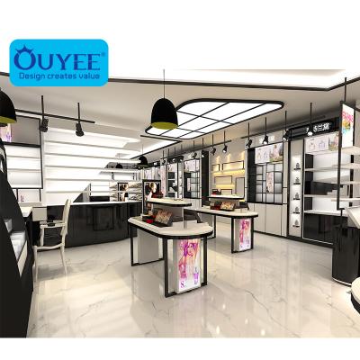 China Cosmetic shop make up cosmetic shop display design shop display furniture cosmetic shop interior design for sale