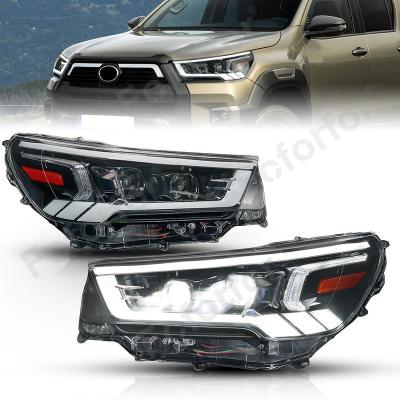 China Foforfor LED Sequential Turn Signal Light Led Car Front Lamp DRL With High Beam Low Beam Head Lamp For Toyota Hilux 2021-2022 Headlights for sale