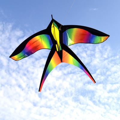 China New Polyester Rainbow Color Bird Kite Custom Available Best Selling Easy Flying for sale