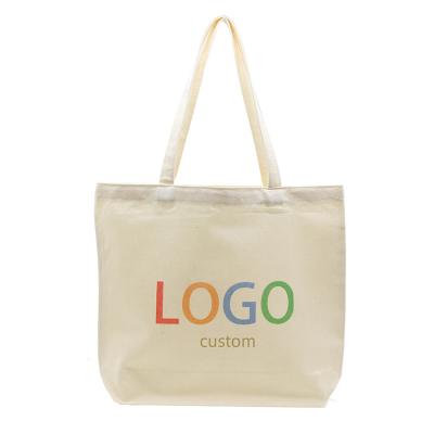 China Custom 100%Eco-friendly Cotton Bags 100% Cotton Tote Bag Canvas Shopping Bags With Logos Hot Sale for sale