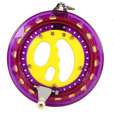 China Strong Purple Kite Kite Spooler String Winder 7inch Diameter Tool With 600 Feet Line for sale