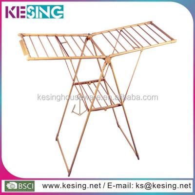 China Multifunctional Folding Wooden Color Clothes Dryer Rack Wooden Color for sale