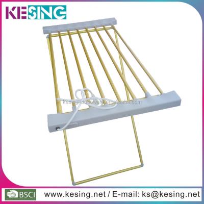 China Electric Heater Folding Aluminum Laundry Washing Airer Dry Electric Clothes Dryer Indoor Horse Rack for sale