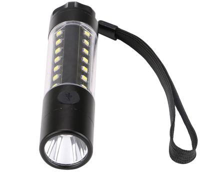 China 360 degree for light 3w aluminum LED rechargeable flashlight with 360 degree flash light 6 modes for sale