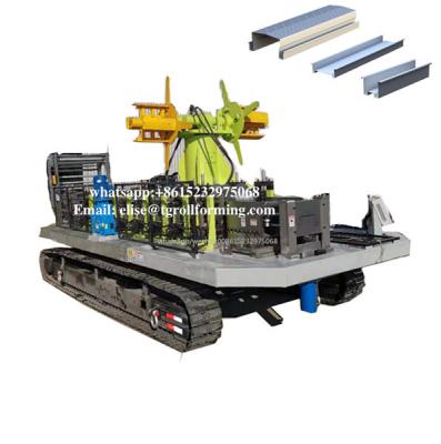 China Gearbox driving galvanized steel greenhouse gutter forming machine planting trough making machine for sale