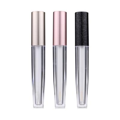 China Custom Plastic Pink Lip Gloss Tube Private Label Lip Gloss Lip Gloss Cosmetic Packaging Containers for sale