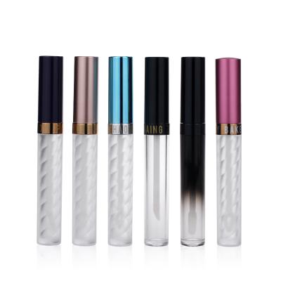 China 7.2ml lip gloss single AS PETG lip gloss tube cosmetics containers and packaging empty lip gloss tubes for sale