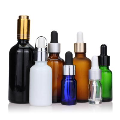 China Luxury Personal Care 5ml 10ml 15ml 20ml 30ml Essential Oil Frosted Glass Bottle Custom Color Cosmetic Dropper Containers and Packaging Bottles for sale