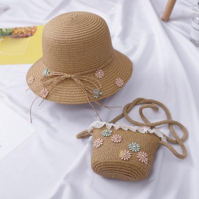 China China Beach Sporty Wholesale Summer Wide Brim Child Straw Hat for sale