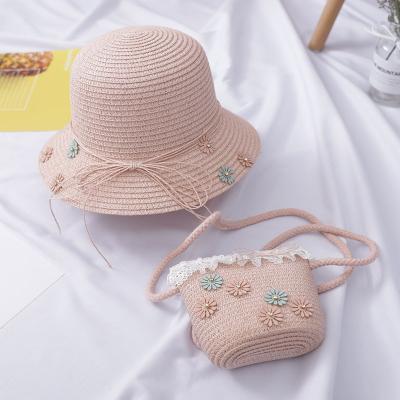 China China Beach Sporty Wholesale Summer Wide Brim Child Straw Hat for sale