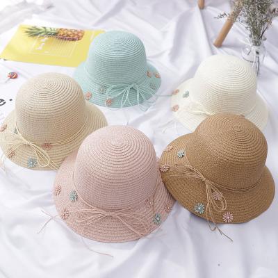 China China Beach Sporty Wholesale Summer Wide Brim Child Straw Hat for sale