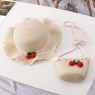 China China Beach Sporty Wholesale Summer Wide Brim Child Straw Hat for sale