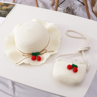 China China Beach Sporty Wholesale Summer Wide Brim Child Straw Hat for sale