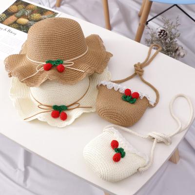 China China Beach Sporty Wholesale Summer Wide Brim Child Straw Hat for sale