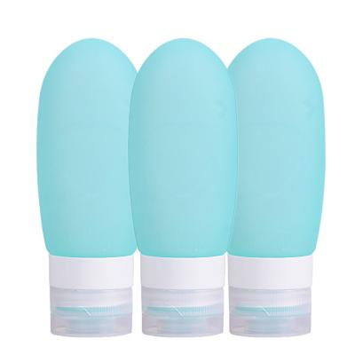 China Personal Care 37ml 60ml 89ml Portable Soft Bottle Silicone Travel Bottle Set Squeeze Tube Container for sale