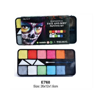 China Akiaco ICTI Approval Halloween Make Up Funny And Cute Halloween Shape ASTM Palette EN71 Waterproof Makeup for sale