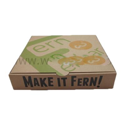 China China Recyclable Supply Custom Logo Printed Corrugated Paper Pizza Boxes For Packaging for sale