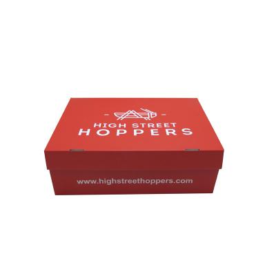 China Recyclable Wholesale Foldable Cardboard Shoe Box With Custom Design for sale