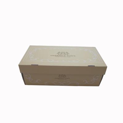 China Recyclable Wholesale Foldable Cardboard Shoe Box With Custom Design for sale