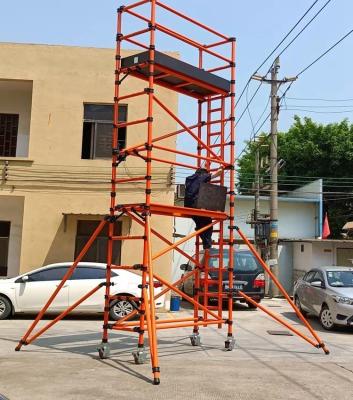 China 2-20m Insulated Scaffolding Mobile Fiberglass Scaffold Towers For Electrical Engineering for sale