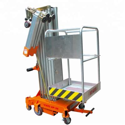 China Durable Aluminium Material Lifts Vertical Single Man Personnel Lift Platform for sale