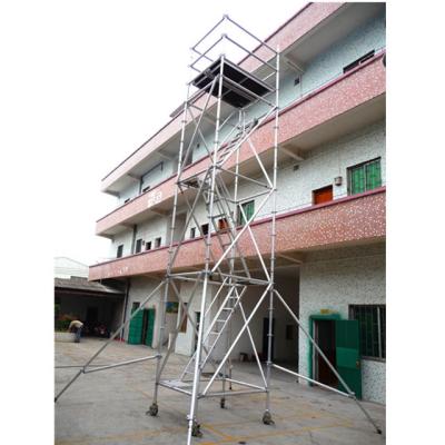 China Lightweight Mobile Scaffold Tower Safe Aluminum Ringlock Scaffolding for sale