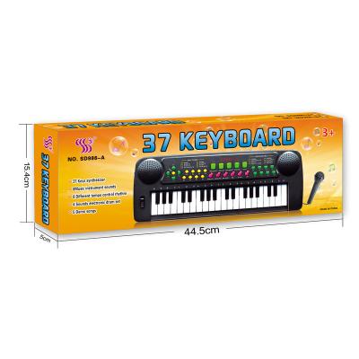 China Top Selling 2022 Toy Battery Operated Ready To Ship Cheap 37 Key Keyboard Electronic Musical Instruments For Promotion For Gift For Kids for sale