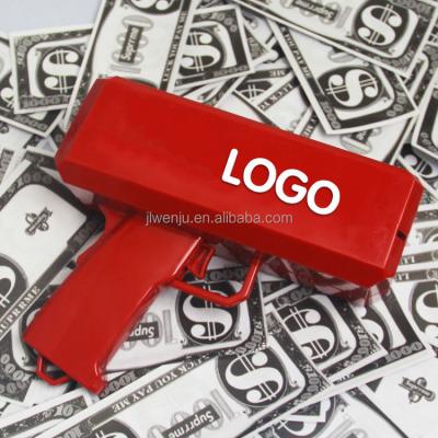 China Toy Gun Money Gun Make To Cash Dollar Bill Plastic Gun Box Shot Money Rain Spilled Money Toy for sale