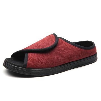 China Buckle Best Wholesale Red Women Shoes Mesh Diabetes Medical Slippers Made in China for sale