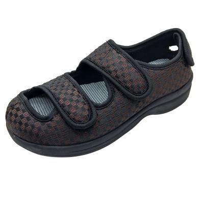 China Comfortable rubber diabetic shoes and breathable adjustable medical shoes for sale