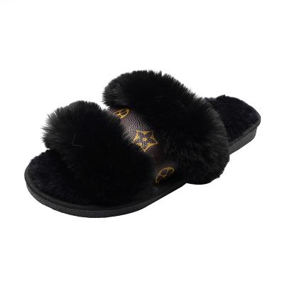 China CUSHIONING 2021 New Designer Slippers Female Fashion Flat EVA Ladies Slide Women Home Slippers Wholesale Fur Slide for sale