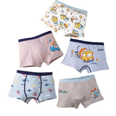 China Antibacterial Boys Boxer Briefs Toddler Boy Underwear Training Shorts Cotton 2t 3t 4t Dinosaur Shark Baby For Kids Boy for sale