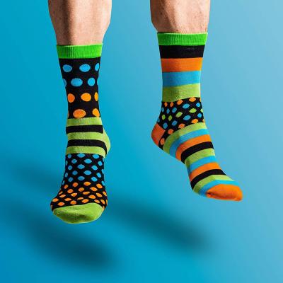 China 2023 Colorful Design Mens Unisex Dress Funny Tube Cotton Breathable Happy Socks for sale