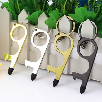 China OEM Non Touch Door Opener Contacyless Germ Tool Clean Touch Key Chain Key for sale