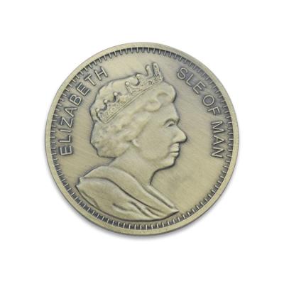 China Custom Commemorative Copper Souvenir Gold Queen Elizabeth II Silver Coin From Europe for sale