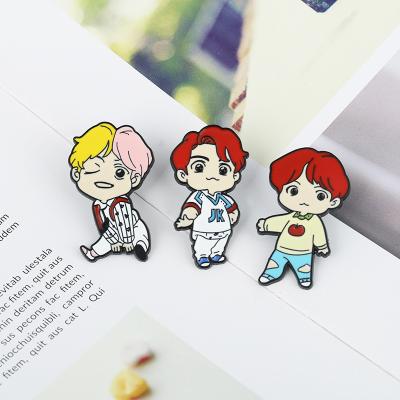 China Europe Quality Customized BT21 BTS Lenticular Enamel Pin for sale