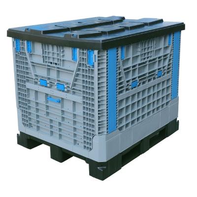 China Supplier Collapsible Plastic Foldable Storage Crate Manufacturer Durable Plastic Pallet Box for sale