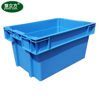 China Factory price stackable nested plastic box crates cheap plastic crates storage features for sale