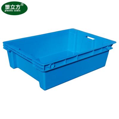 China Supplier Stack And Manufacturer Plastic Nest Storage Box Feature Stackable Crate Nested Plastic Box for sale