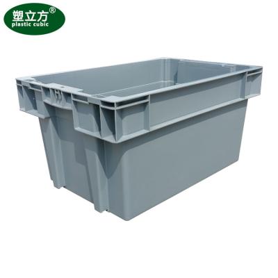 China Hot Feature Hot Feature Bulk Industrial Plastic Sales Factory Portable Nested Plastic Box Crate for sale