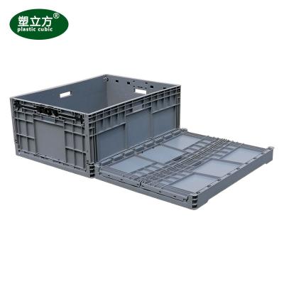 China Light weight hot sale durable foldable plastic box product folding plastic box crate foldable plastic box for sale