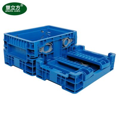 China Manufacturer Wholesale Multipurpose Large Foldable Plastic Lightweight Storage Crates Foldable Plastic Box for sale