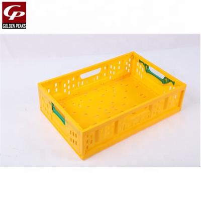 China Can be folded supermarket plastic shopping basket for grocery store folding style for sale