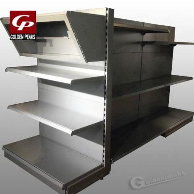 China Single side and double side tegometal shelf with light box for sale