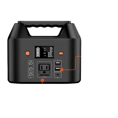 China Fast Charging Support Portable Generator 150W 48000mah Lithium Battery Solar Power Station For Outdoor Camping for sale