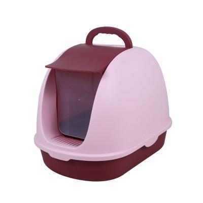 China Viable Hot Selling Large Space Cat Litter Box Close Cat Litter Tray Cat Toilet for sale